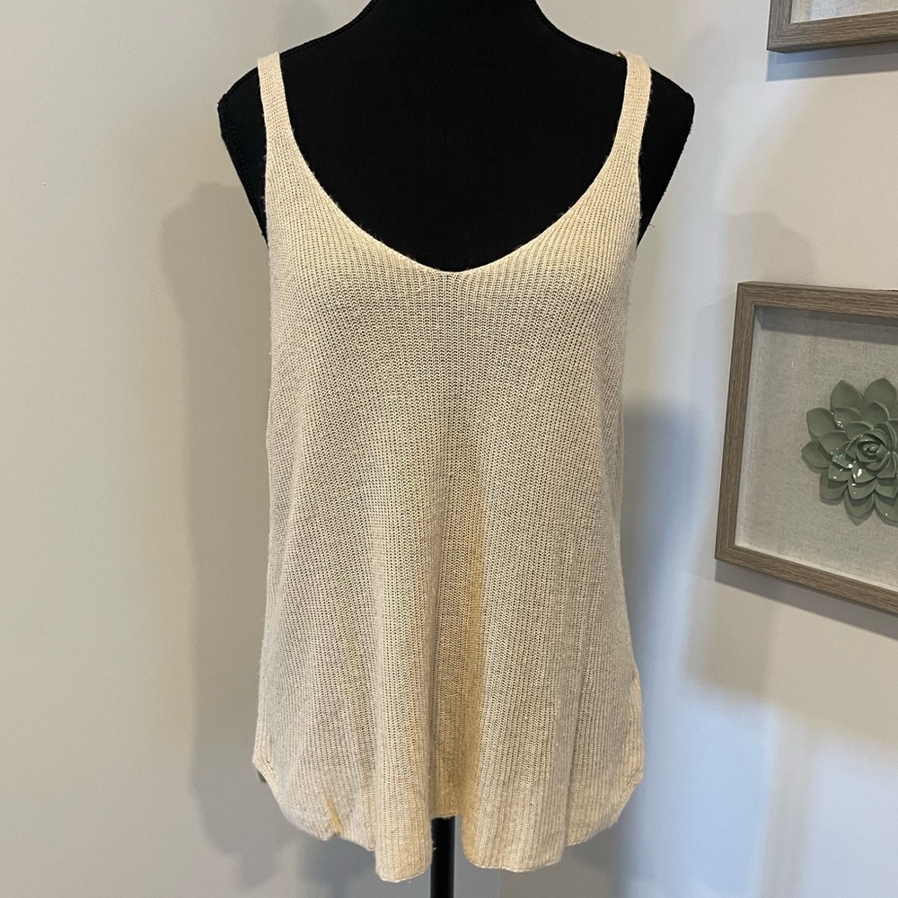 Loggia de Tessitori Italy Linen Blend Loose Knit Top NWT!
